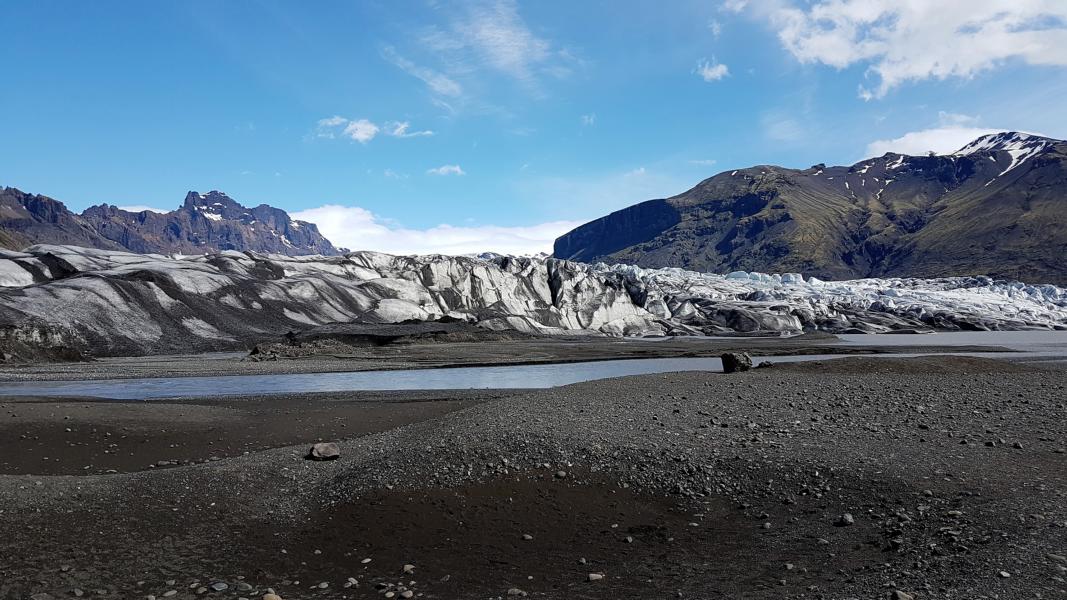 Schotterflächen am Skaftafellsjökull