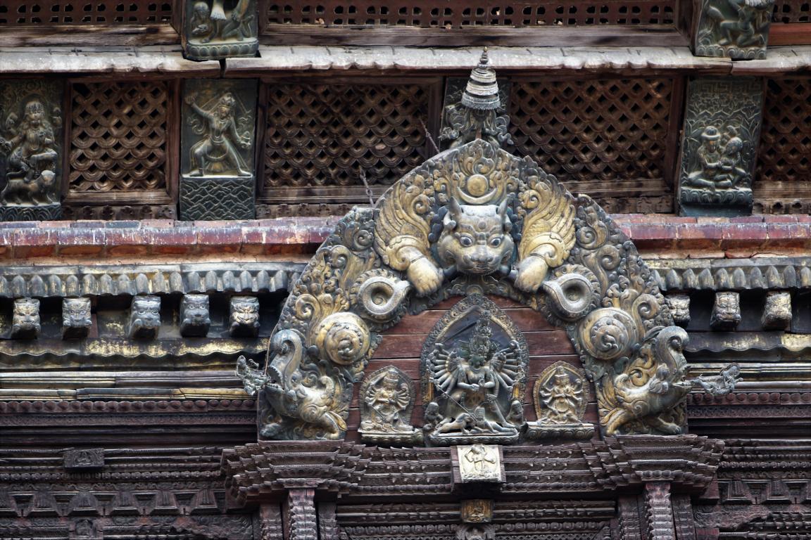 Metallkunsthandwerk an einem Tempel