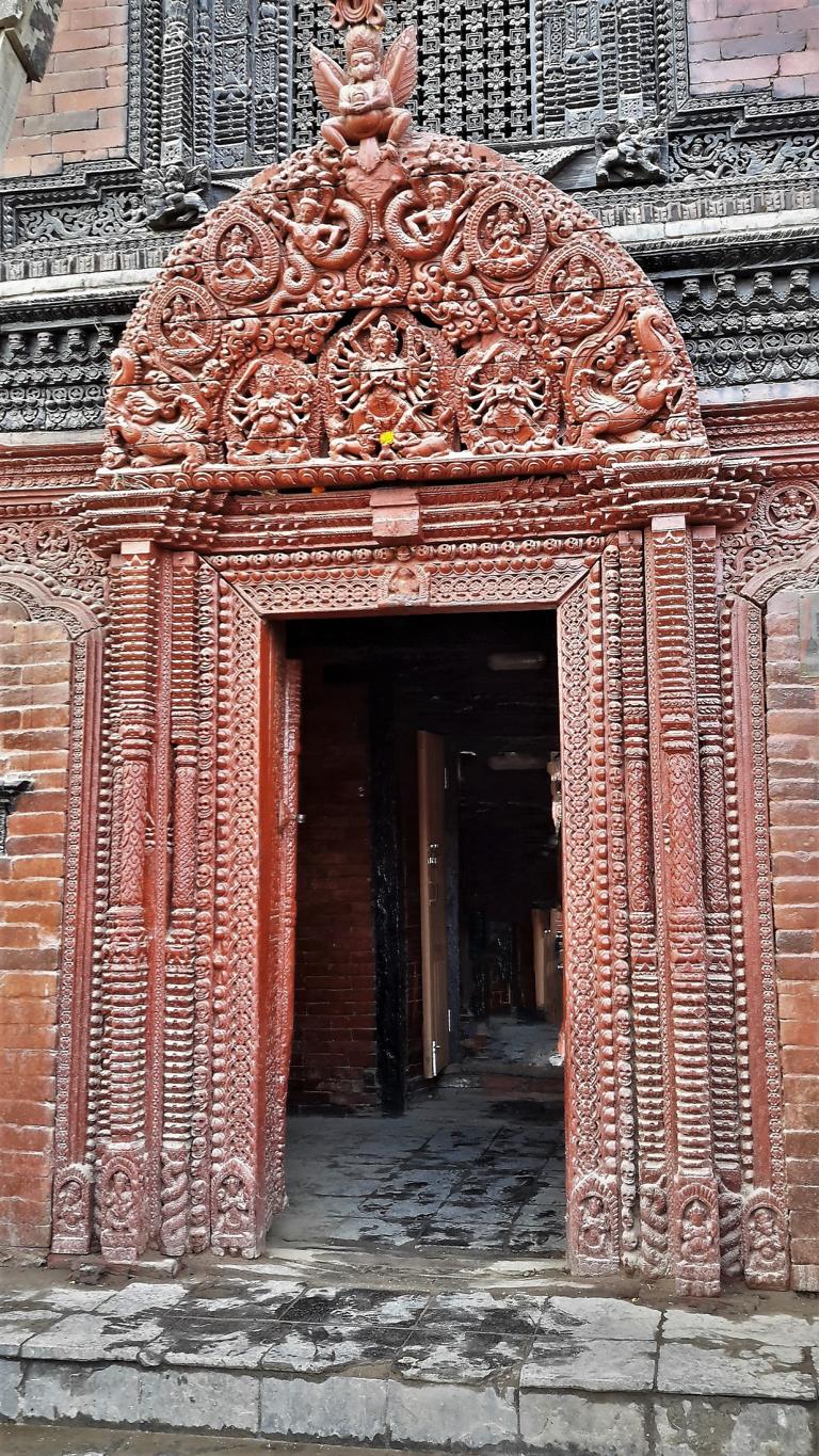 Eingang zum Haus der Kumari.