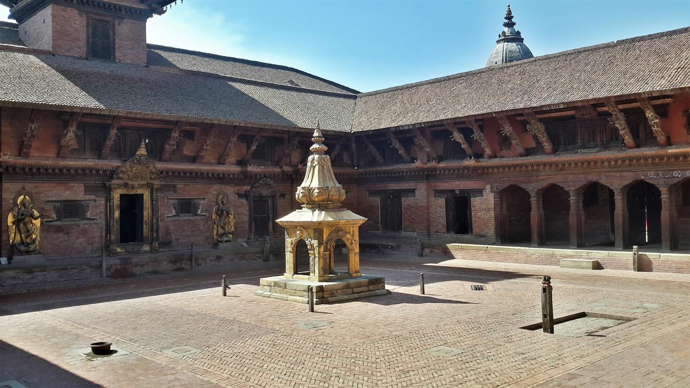 Innenhof des Königspalastes in Patan