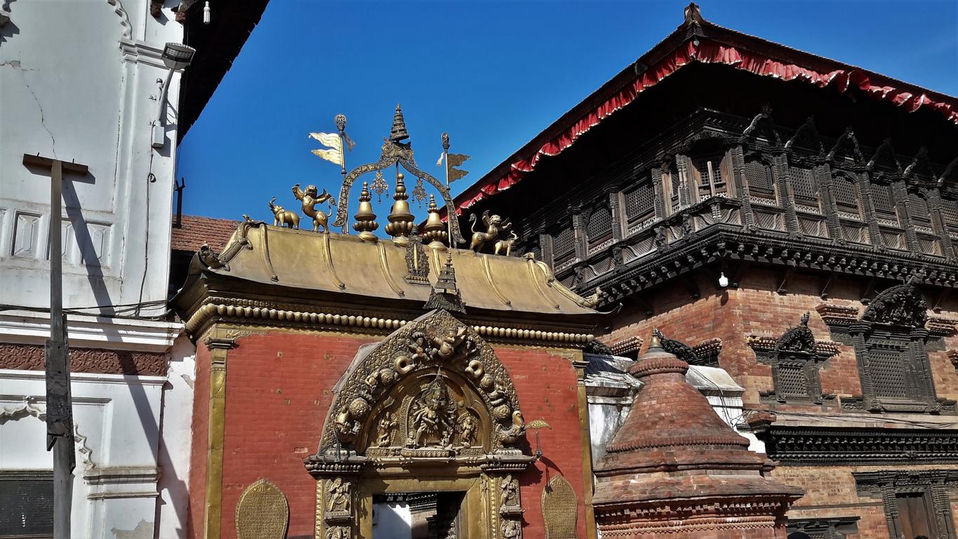 Eingang zum Königspalast in Bhaktapur