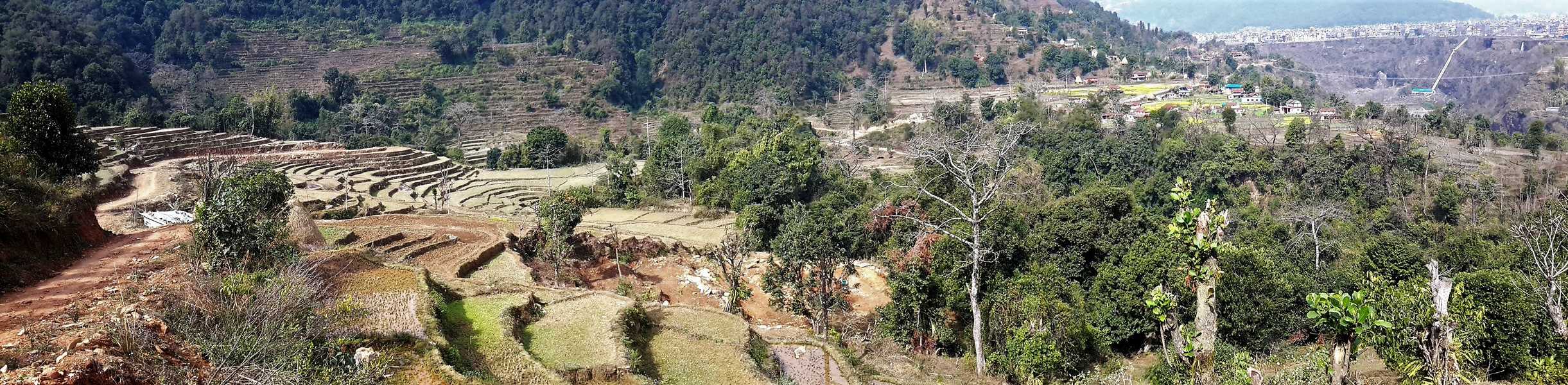 Terrassenlandschaft bei Pokhara